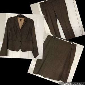 Ann Taylor 3 piece suite - brown